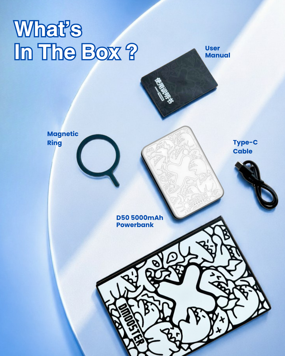 D50 Ultra-Thin Magnetic 5,000mAh Powerbank