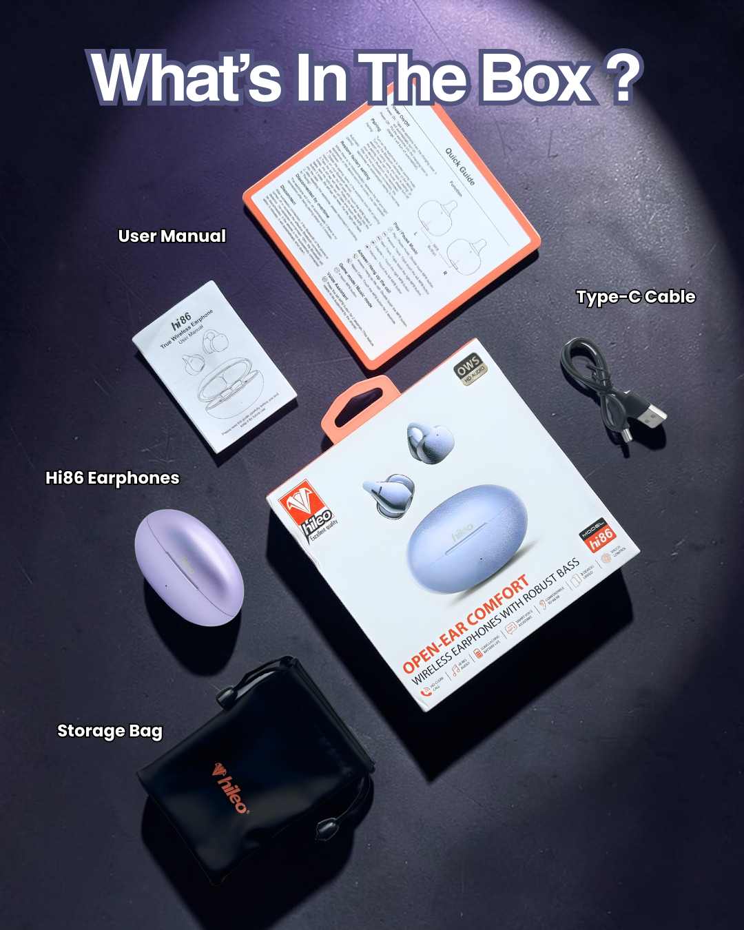 Hi86 HD Sounds AirClip Earphones