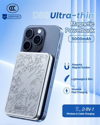 D50 Ultra-Thin Magnetic 5,000mAh Powerbank