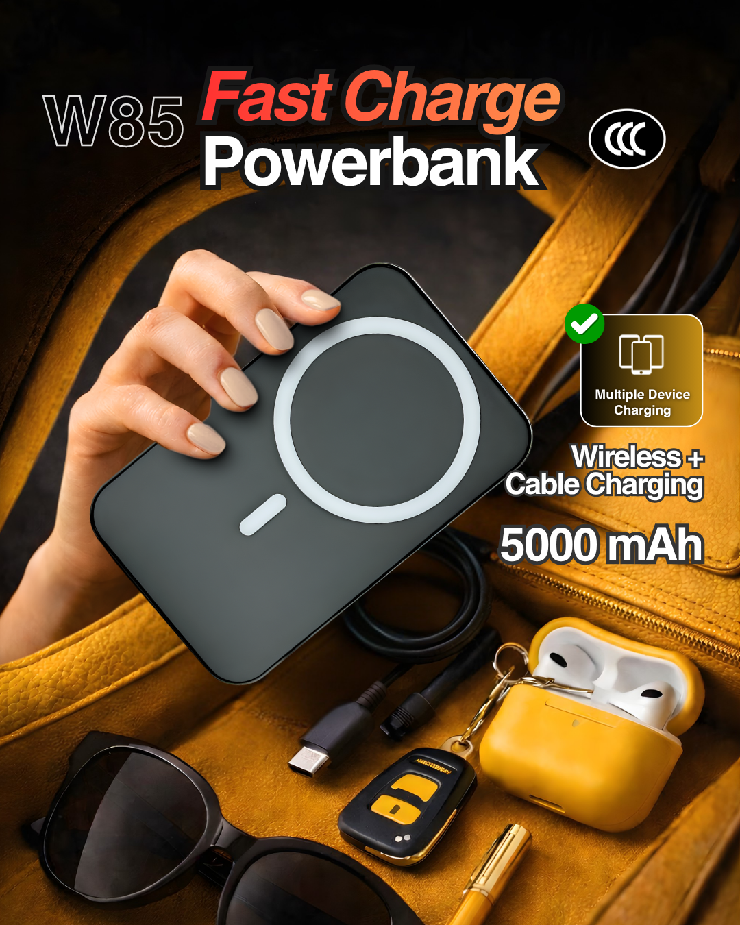W85 Fast Charge 5000mAh Powerbank