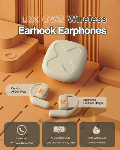 D39 OWS Wireless Earhook Earphones