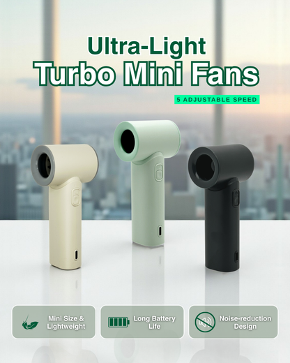 Ultra-Light Turbo Mini Fans