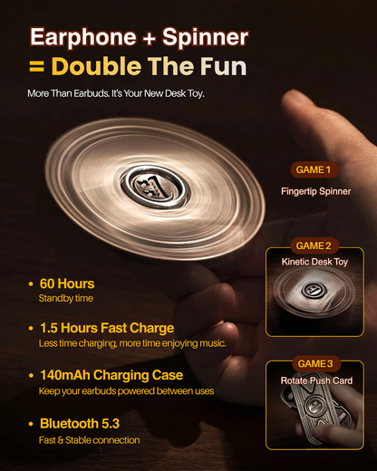 D15 Fidget Spinner Wireless Earphones