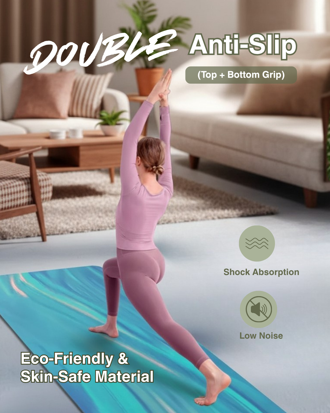 Eco-Friendly Non-Slip Yoga Mat
