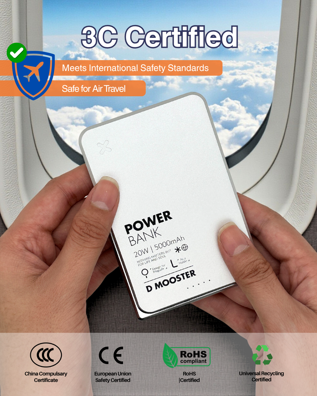 D50 Pro UltraThin Phonestand 5,000mAh Powerbank