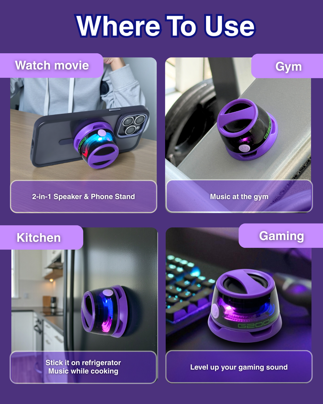 G200 MagMount RGB Speaker