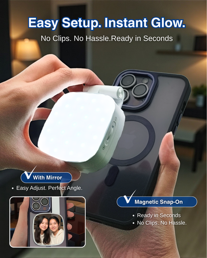 Magnetic Selfie Light With Mirror