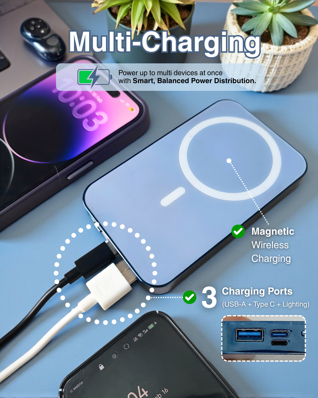 W86 Fast Charge 10,000mAh Powerbank