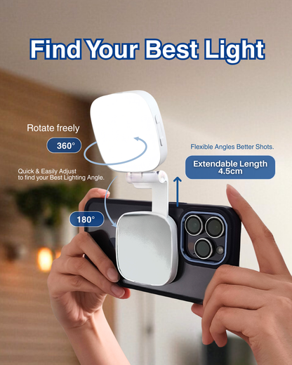 Magnetic Selfie Light With Mirror
