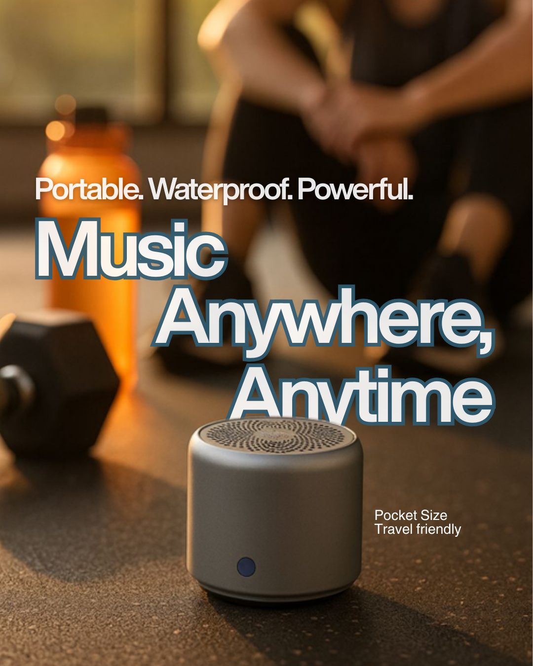 A106 Pro Splashproof Bluetooth Mini Speaker