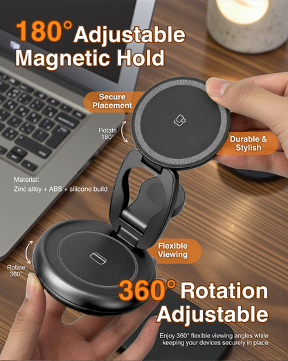 Desktop 3 in 1 Foldable Multi Charger