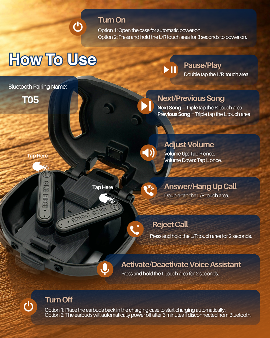 T05 One Piece Earbuds