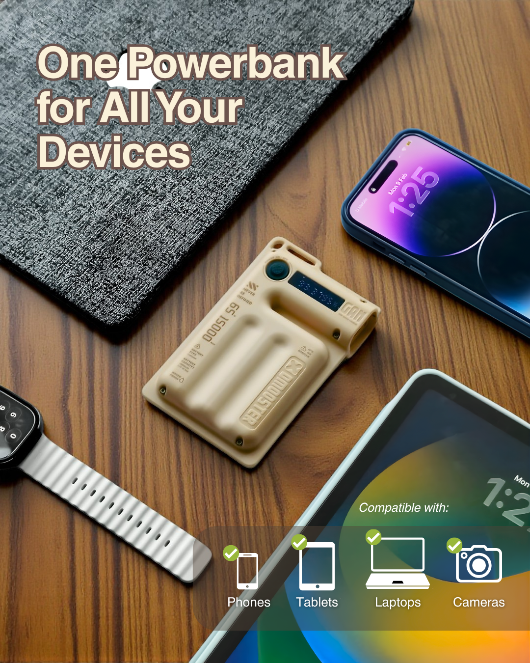D28 15,000 mAh GaN Powerbank