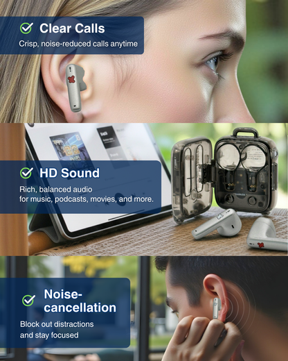 D03 CARRYON Noise Cancelling & Wireless Earbuds