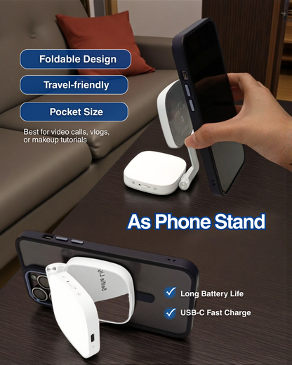 Magnetic Selfie Light With Mirror