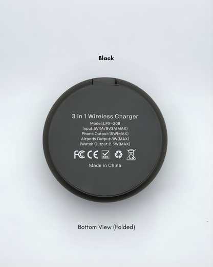 Desktop 3 in 1 Foldable Multi Charger