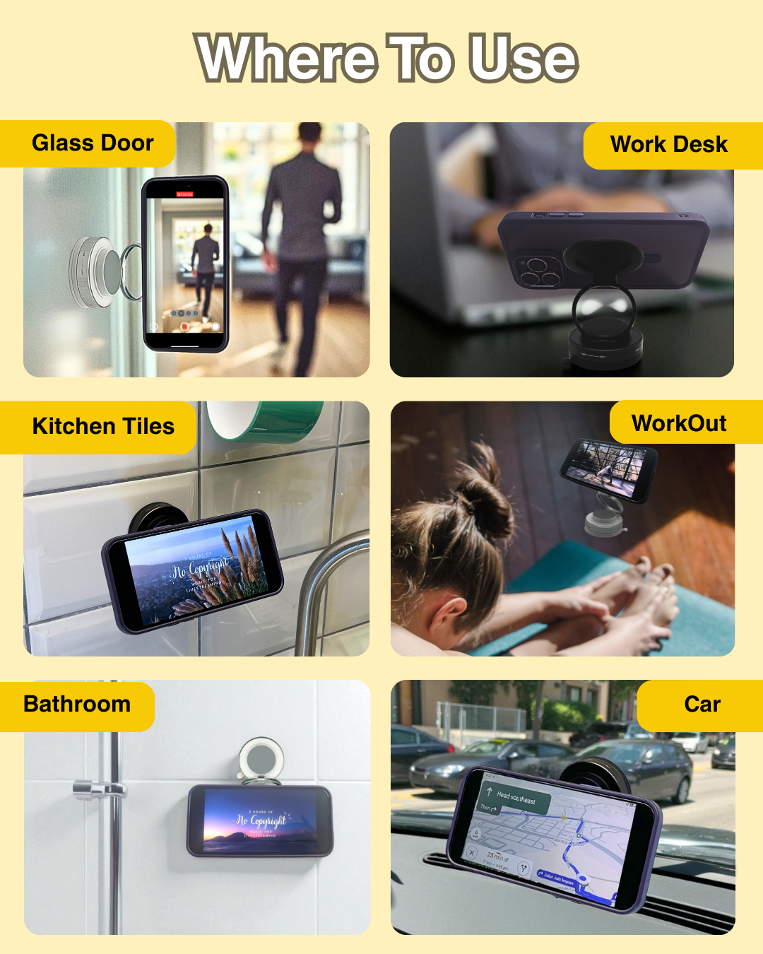 T28 360° Foldable Magnetic Phone Holder