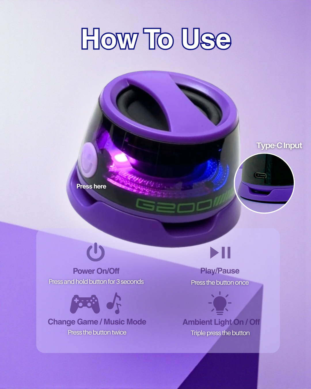 G200 MagMount RGB Speaker