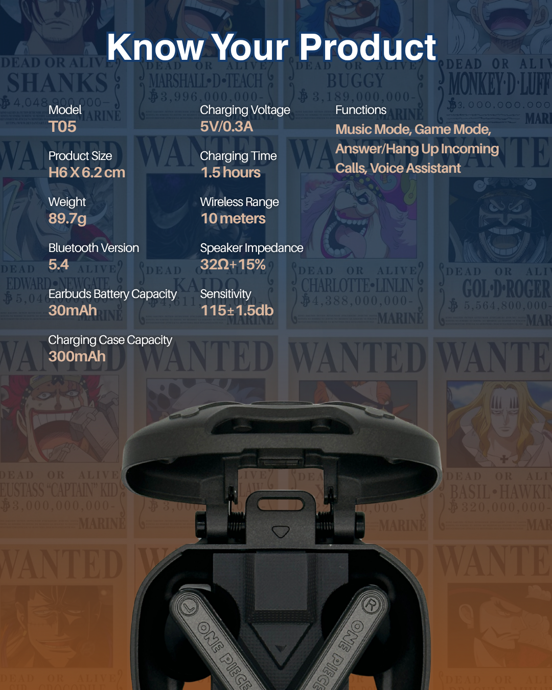 T05 One Piece Earbuds