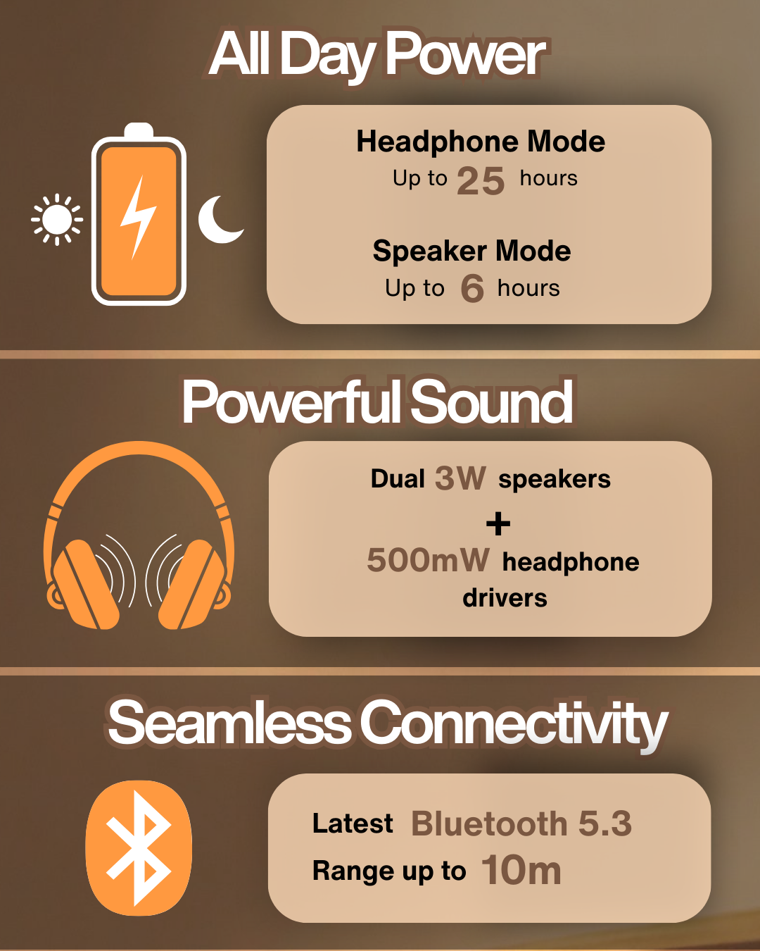 Vogue.5 DuoPlay 2-In-1 Headphones & Speaker