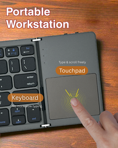 B033 Foldable Keyboard + Touchpad (IOS & Android)