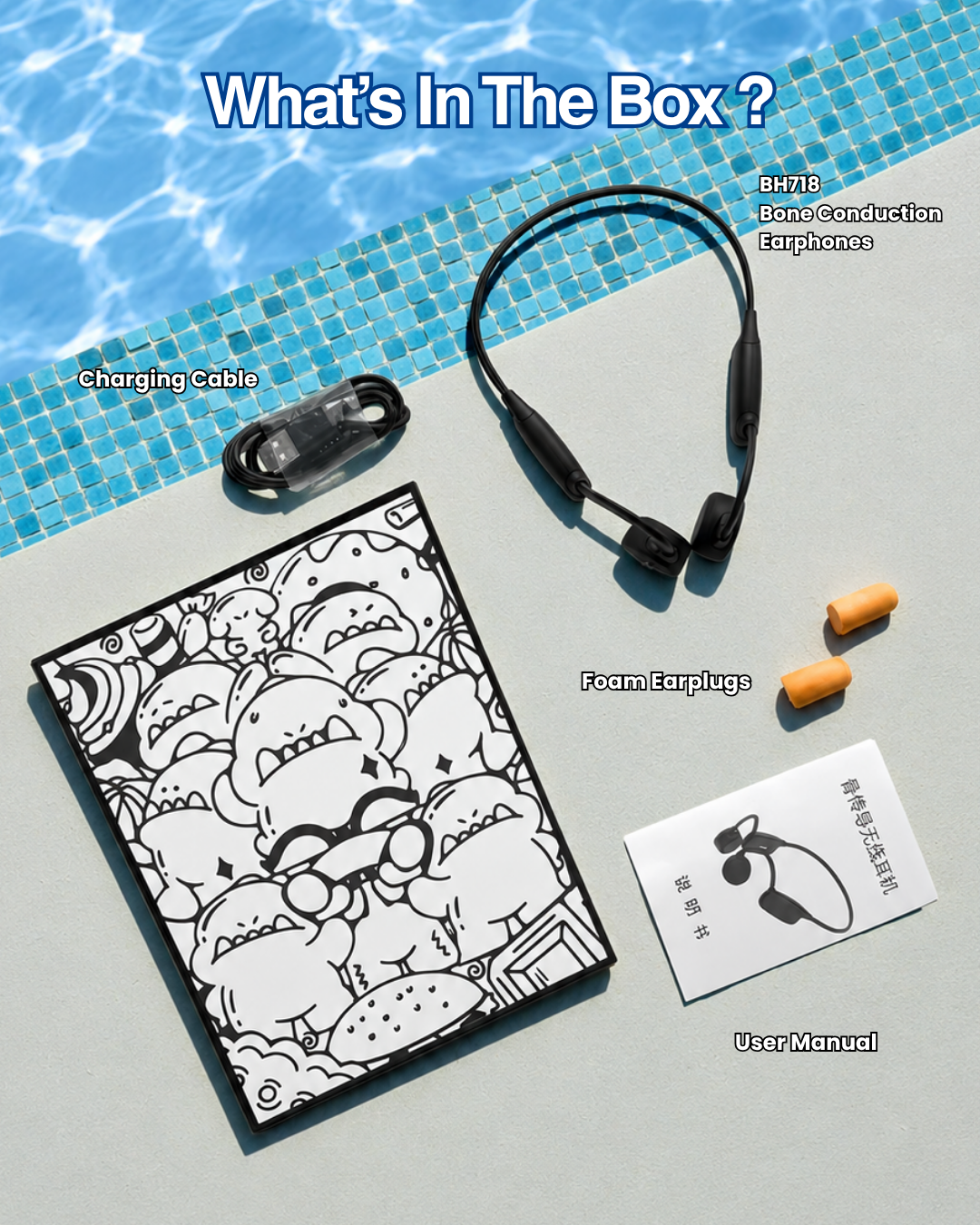 BH718 Waterproof Bone Conduction Earphones