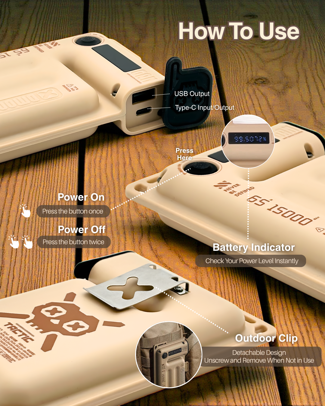 D28 15,000 mAh GaN Powerbank