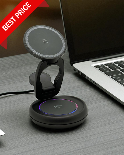 Desktop 3 in 1 Foldable Multi Charger