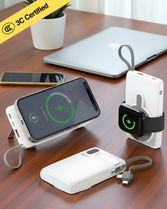 PN90 Certified Phone P-Watch Magnetic & Cable Powerbank (10000 mAH)